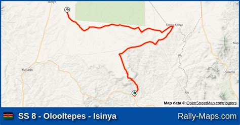 SS 8 Olooltepes Isinya Stage Map East African Safari Classic