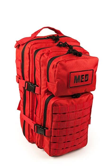 Elite First Aid Tactical Trauma Kit 3 Stocked Tactical Medic Bag Od Red