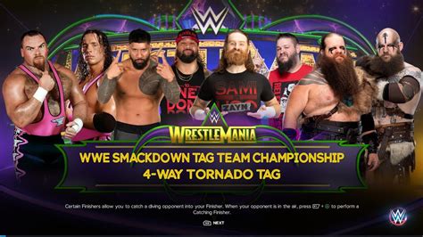 WWE 2K23 Fatal Four Way Extreme Rules Tag Team Match YouTube