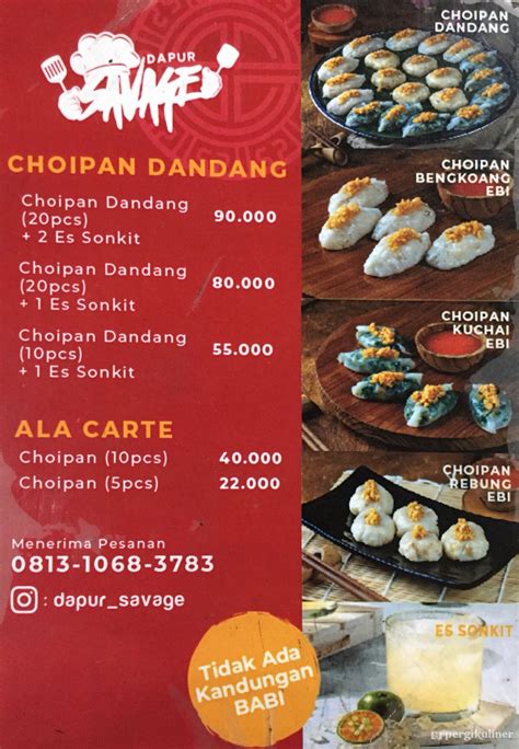 Selalu Diperbarui Menu Dapur Savage Choi Pan Singkawang Sunter