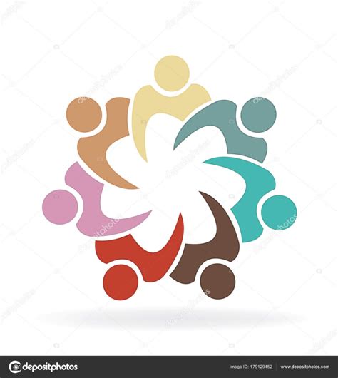 Teamwork Union Group People Logo Vector Image — Stock Vector © Glopphy