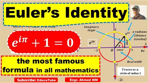 Euler S Identity Euler S Formula Five Constants YouTube