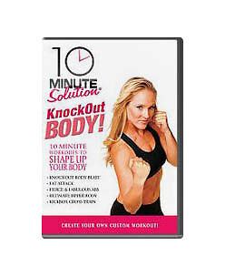 10 Minute Solution Knockout Body Workout Kit W Weighted Gloves DVD V