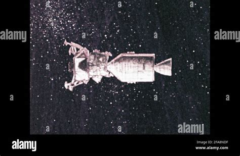 1960s United States Animation Of Lunar Module Approaching Moon