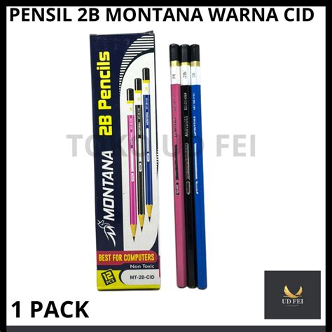 Jual 1 Pack 12 Pcs Pensil 2b Montana Pensil 2b Montana Warna Cid