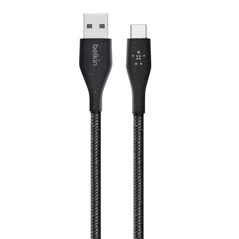 Belkin Duratek Plus Usb C Vers Usb A Avec Sangle De Fermeture Noir