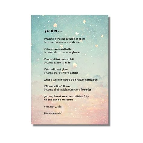 Youier Donna Ashworth Poem Greeting Card Naomi Victoria Loves