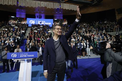 Feijóo exhibe fuerza en Galicia frente al Gobierno de “decorado y ...