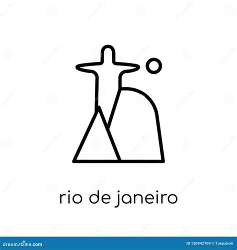 Rio De Janeiro Icon Simple Element Illustration Isolated Trendy