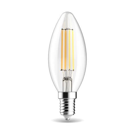 Ampoule Flamme Filaments Led E Blanc Chaud Lm W Inventiv