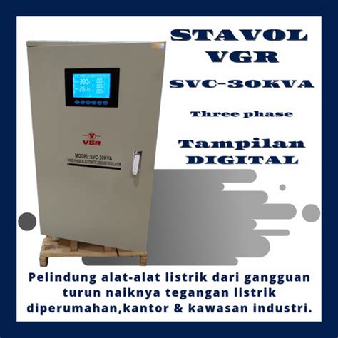 Jual Stavolt Vgr Svc Kva Three Phase Stabilizer Listrik Vgr