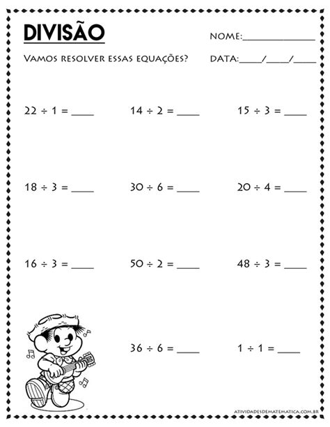 Atividades De Divis O Para Treinar E Aprender