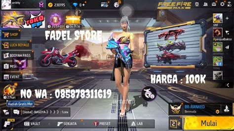 Jual Akun FF Sultan Murah Dana Pelajar Semi Old Evo Max 5 Sg2 Rasa Incu