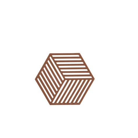 DESSOUS DE PLAT EN SILICONE HEXAGON TERRACOTTA ZONE DENMARK Ambiance