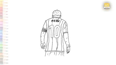 Messi drawings easy | Football player easy drawings | How to draw ...