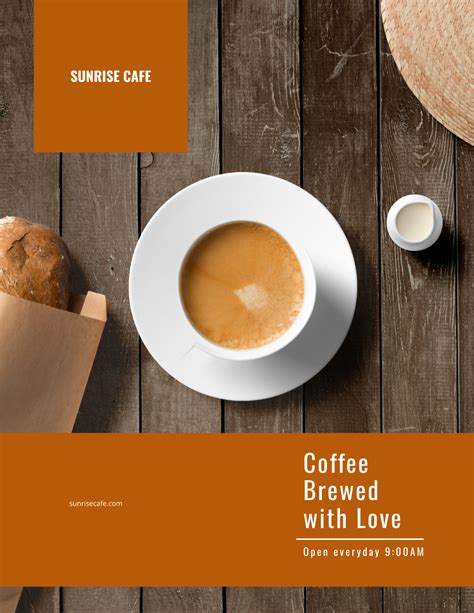 Free Cafe Flyer Templates Editable And Printable