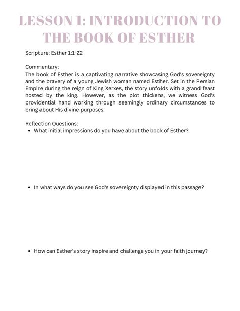 Esther Bible Study Women's Study Christian Bible - Etsy