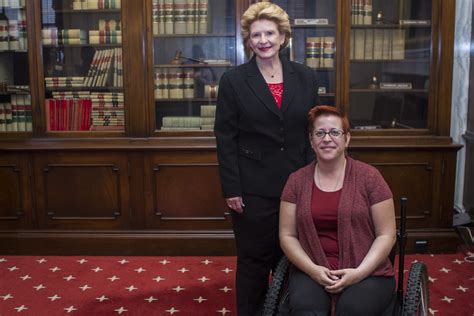 Senator Stabenow meets with a constituent from Michigan. | Flickr