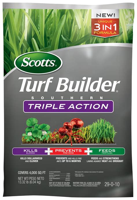 Scotts Turf Builder Southern Triple Action Lawn Fertilizer - Walmart ...