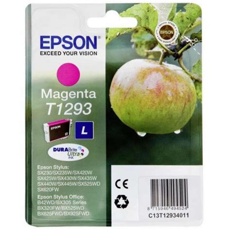 Cartucho De Tinta Original Epson T1293 Magenta STYLUS SX230 235W 420W