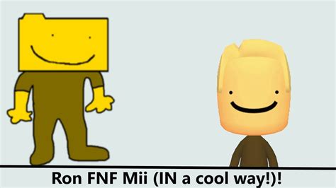 Ron Fnf Mod Mii In A Cool Way Youtube