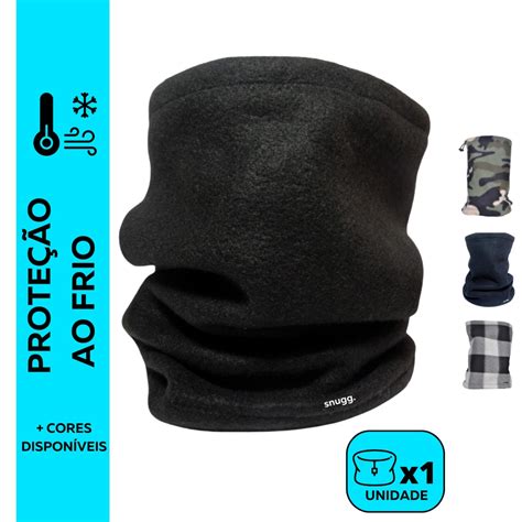 Touca Gola Balaclava Cachecol Bandana Tubo Gorro Flanelado Snugg Frio