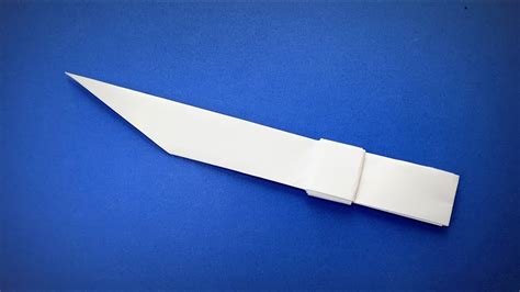 How To Make A Knife Easy From A Paper Origami Knife Easy Origami