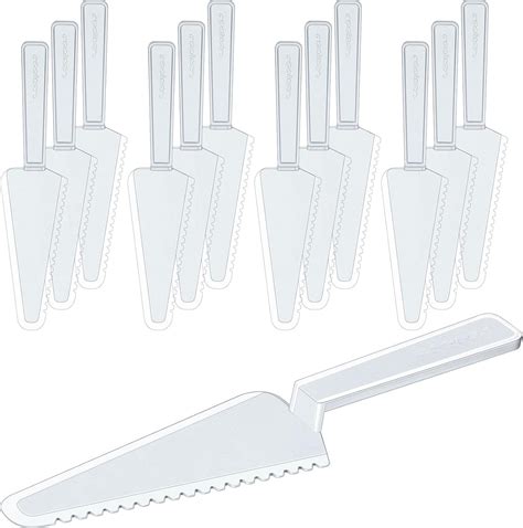 Suclain Disposable Plastic Cake Cutter 9 1 Inch Plastic Cake Server