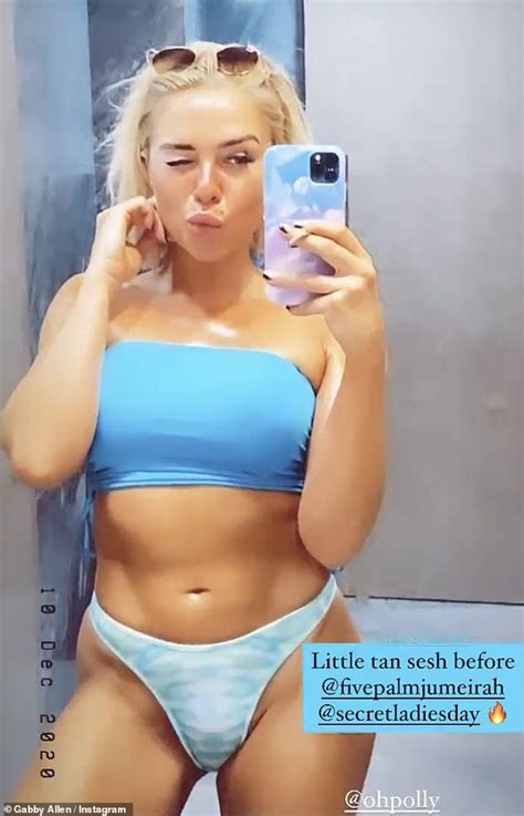 Gabby Allen Flaunts Her Washboard Abs In Blue Bikini Hot Sex Picture