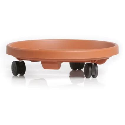 Prosperplast Plantentrolley Multiroller Rond Bruin 30 Cm