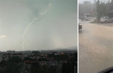 VIDEO Snažno nevrijeme je pogodilo Zagreb i okolicu Puše jak vjetar