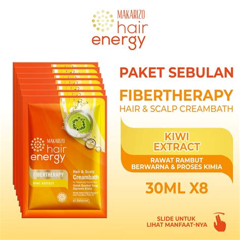 Jual PAKET SEBULAN Makarizo Hair Energy Fibertherapy Hair Scalp