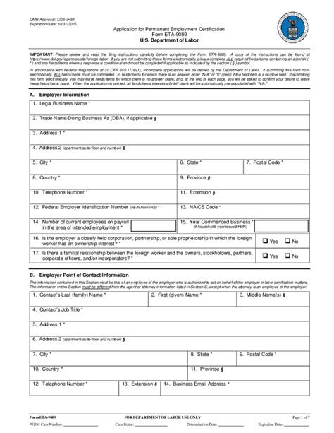 Eta 9089 Printable And Fillable Blank PDF Sample