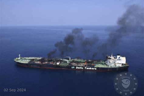 Salvagers Abandon Effort To Tow Burning Oil Tanker In The Red Sea