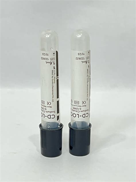 Buy Curdia Sodium Citrate 3 8 Non Vacuum Blood Collection Tube At Best