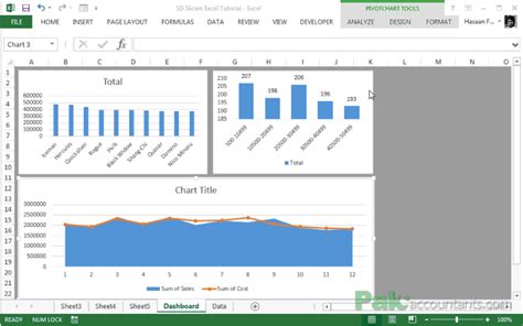 Making Sales Dashboard using Excel Slicers - How To - PakAccountants.com