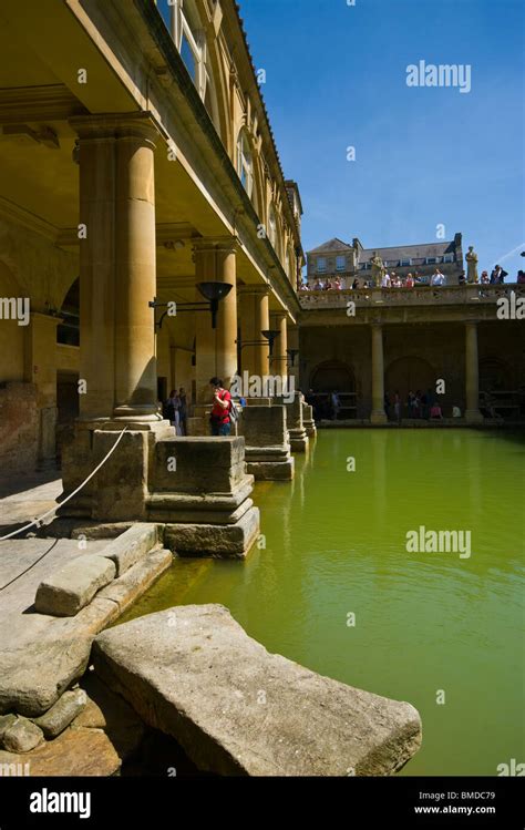 The Roman Baths Bath Somerset England Stock Photo Alamy