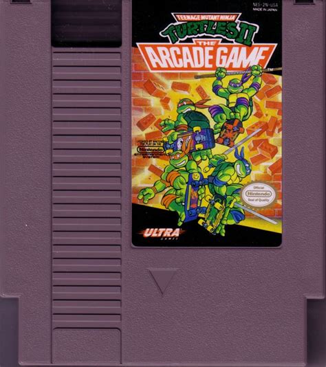 Teenage Mutant Ninja Turtles 1990 NES Box Cover Art MobyGames