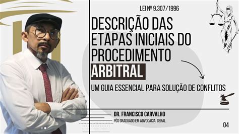 DESCRIÇÃO DAS ETAPAS INICIAIS DO PROCEDIMENTO ARBITRAL YouTube