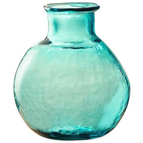 Vivaterra Oval Recycled Glass Balloon Vase Aqua 12 In Delivery Or Pickup Near Me Instacart