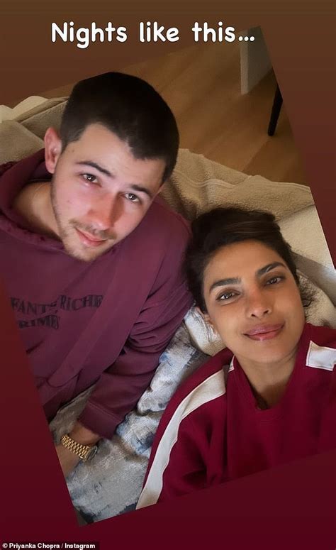 Priyanka Chopra 41 Snuggles Up With Husband Nick Jonas 31 In New