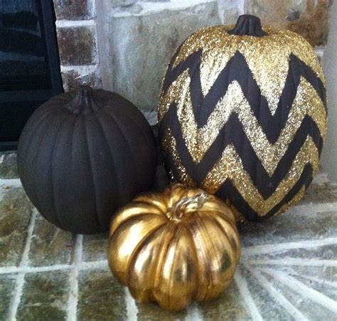 20 Black And Gold Pumpkins The Urban Decor