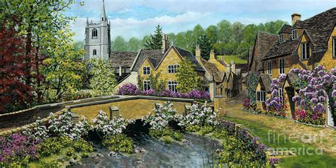 Old English Village Paintings