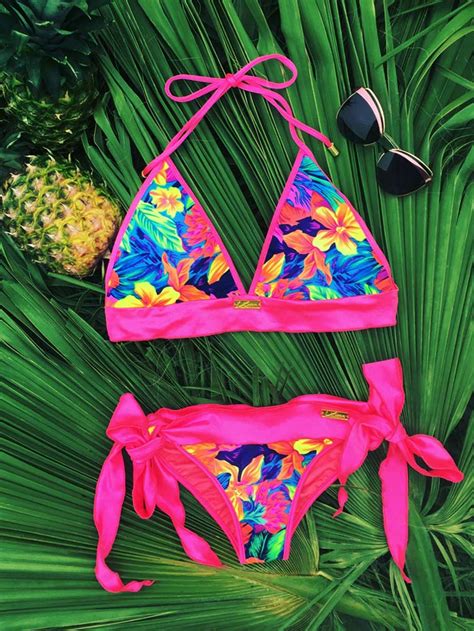 Hot Pink Bikini Triangle Top Water Vixen Swim