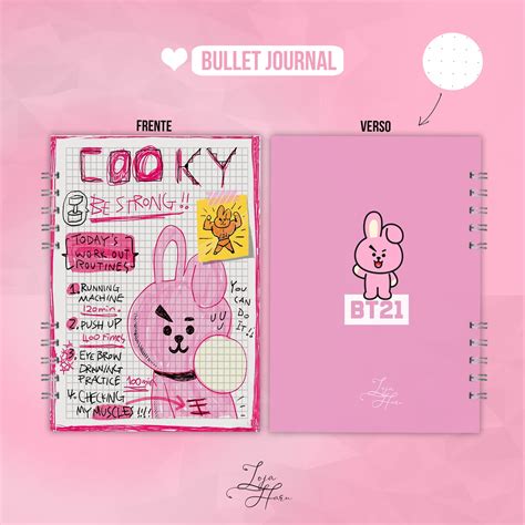 Kpop Bullet Journal Bts Bt21 Cooky No Elo7 Loja Haru 160a648