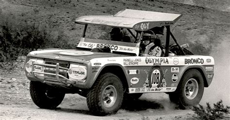 Parnelli Jones Big Oly Ford Bronco Baja Racer Part Of Mecum Indy