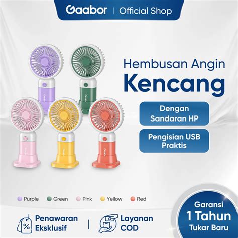 Jual Gaabor Mini Fan Portable Kipas Angin Mini Kipas Genggam Mobile