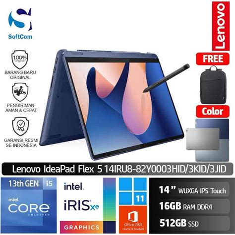 Promo Lenovo Ideapad Flex 5i 3hid 3jid 3kid Laptop 2 In 1 Core I5