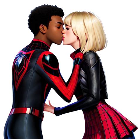 Miles Morales And Gwen Stacy By Dracoawesomeness On Deviantart