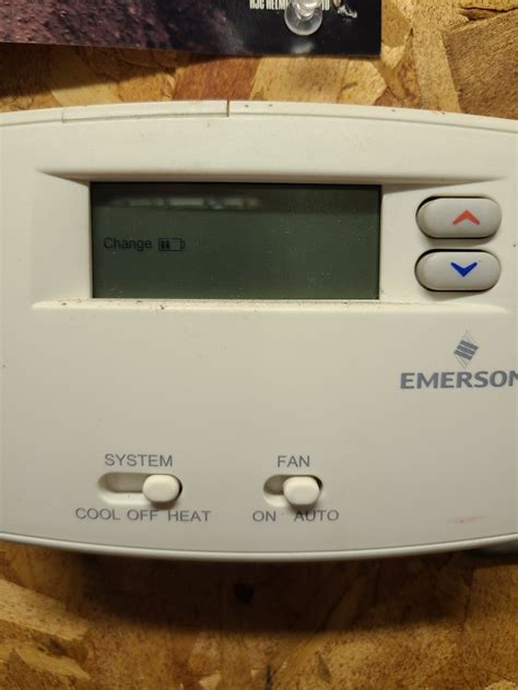 I have a Emerson thermostat that says battery is low but I put new ...